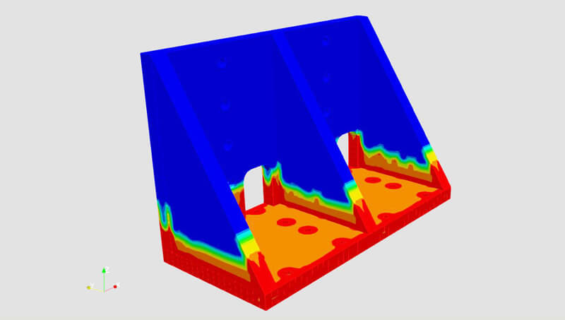 simulation thermique, calcul thermique, Transferts thermiques, conduction et convection naturelle, simulations de résistance au feu, couplage thermo-mécanique